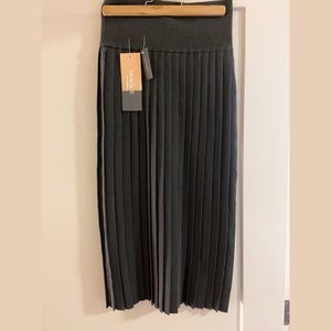 Mute By JL - Dark Gray Jersey Pleated Skirt